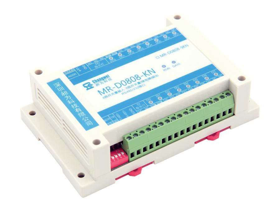 MR-D0808-KN智能八路開關量輸入八路常開型繼電器開關量輸出混合型采集控制器