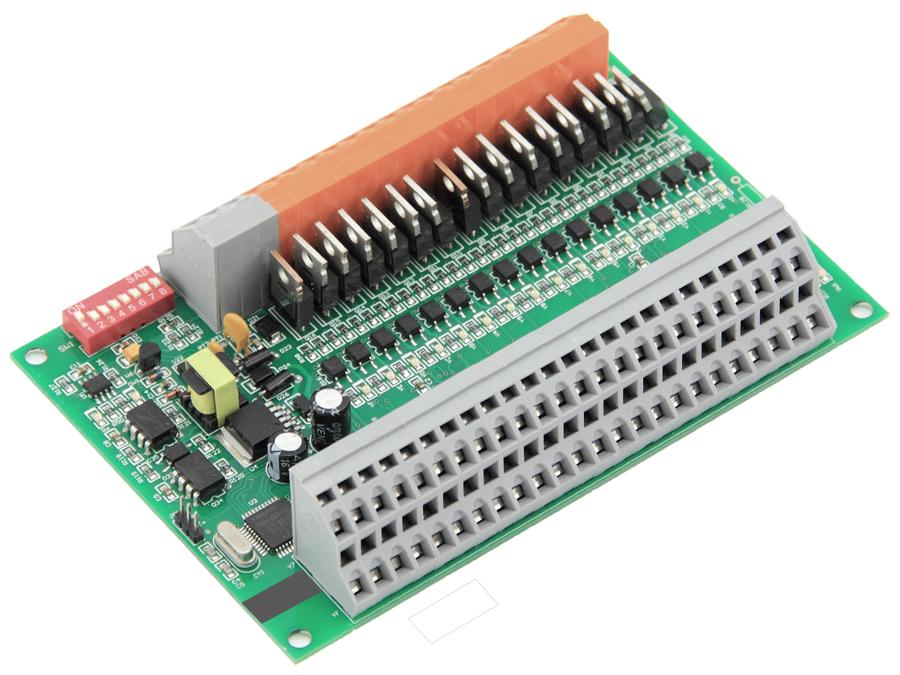 MR-D1616-BK智能十六路開關(guān)量輸入十六路集電極開路型開關(guān)量輸出混合型采集控制器