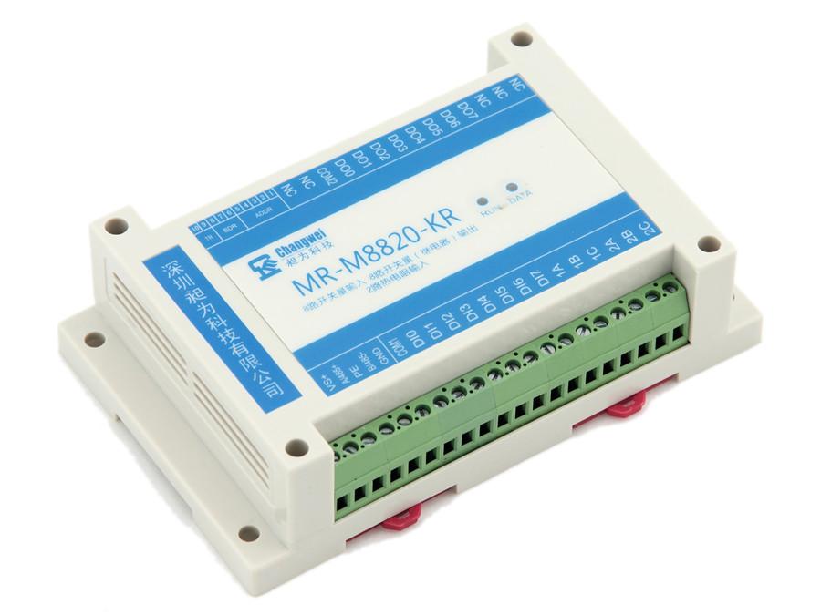 MR-M8820-KR智能八路開關量輸入八路繼電器開關量輸出二路熱電阻RTD輸入混合型采集器