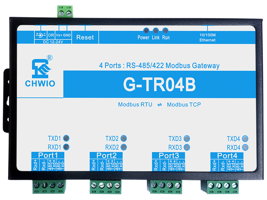 G-TR04B工業(yè)級(jí)四口RS485/422串口Modbus網(wǎng)關(guān) Modbus RTU和Modbus TCP協(xié)議轉(zhuǎn)換器串口服務(wù)器