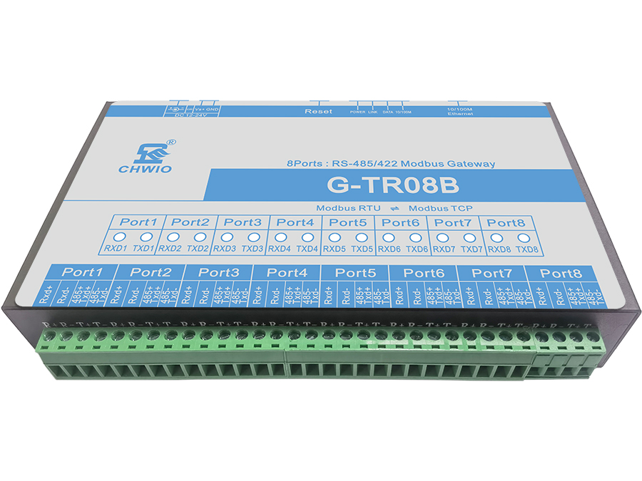 G-TR08B工業(yè)級八口RS485/422串口Modbus網(wǎng)關(guān) Modbus RTU和Modbus TCP協(xié)議轉(zhuǎn)換器串口服務(wù)器