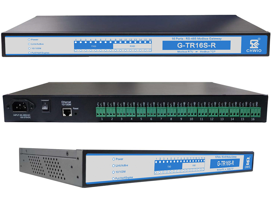 G-TR16S-R工業(yè)級十六口RS485串口Modbus網(wǎng)關(guān) Modbus RTU和Modbus TCP協(xié)議轉(zhuǎn)換器串口服務(wù)器